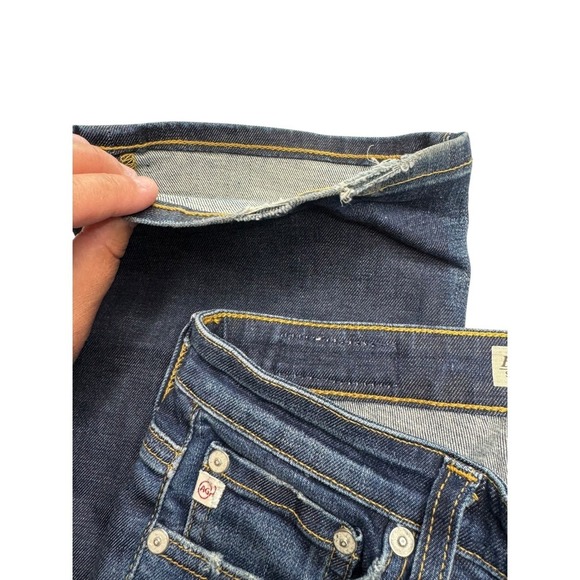 AG Adriano Goldschmied Women's Ballad Slim Boot Jeans Distressed 27R Stretch - Picture 3 of 7